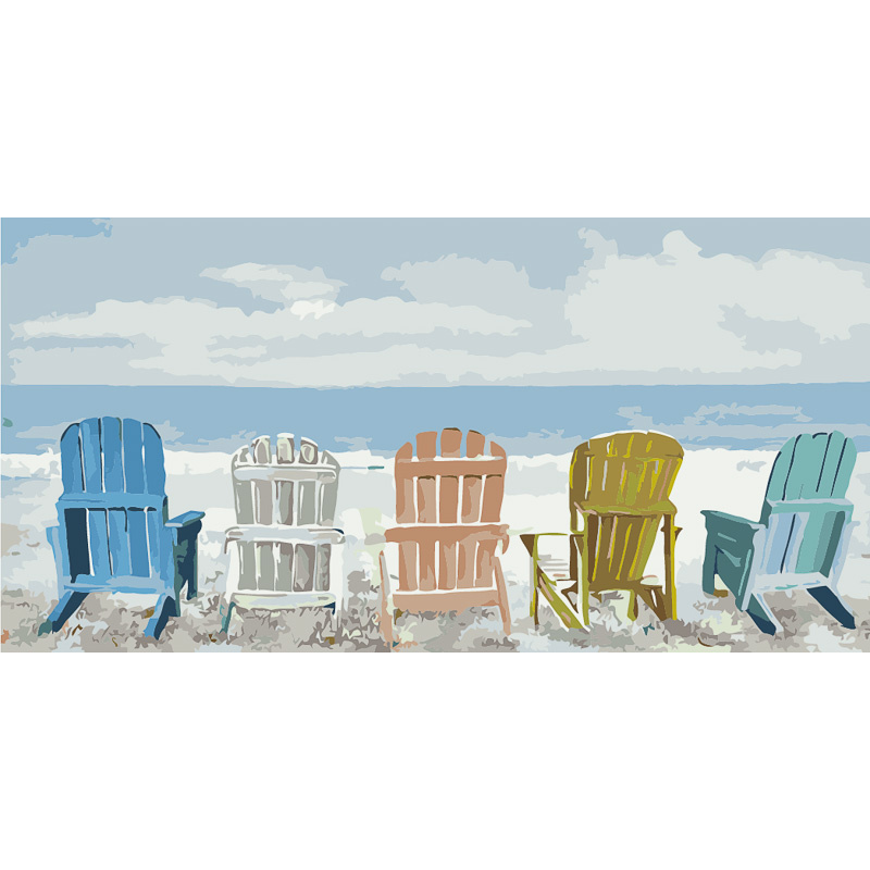 Places overlooking the sea Strateg size 50x25 cm (WW049)