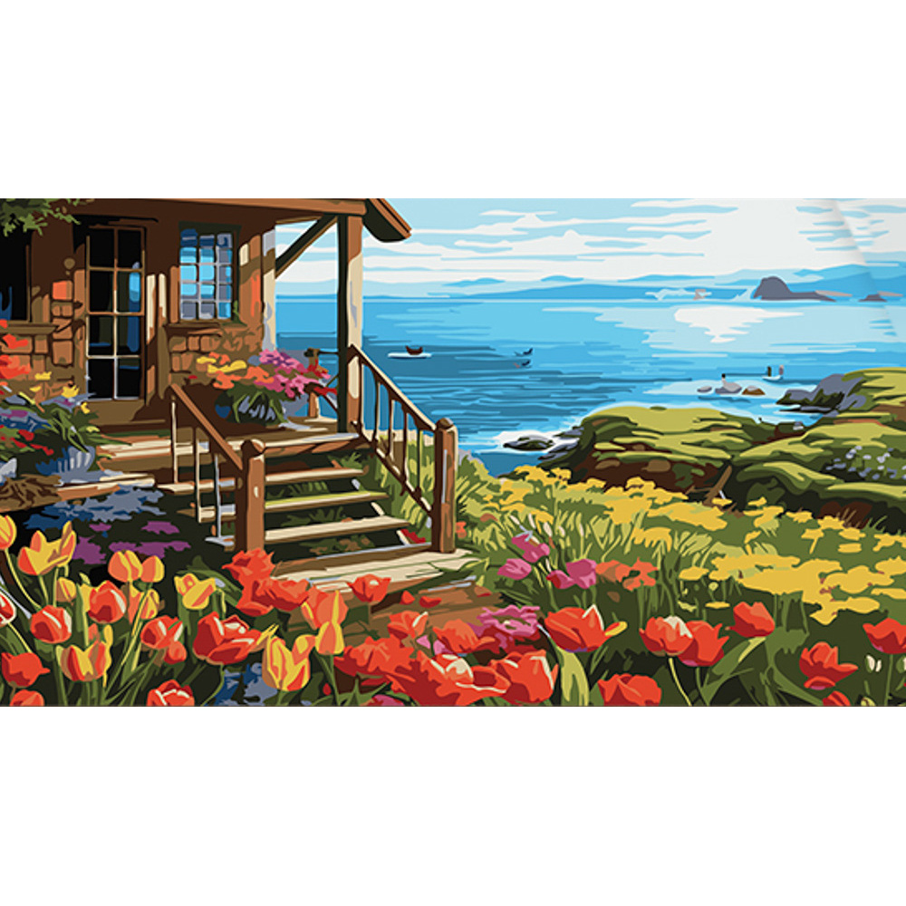 House by the sea 50x25 cm (WW160)