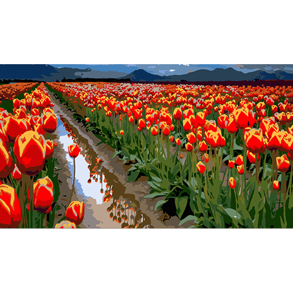 Sea of tulips 50x25 cm (WW173)