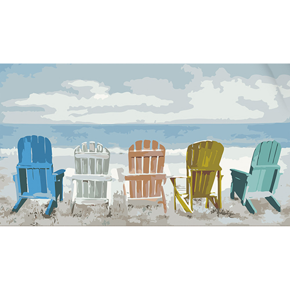 Places overlooking the sea, 50x25 cm (WW203)