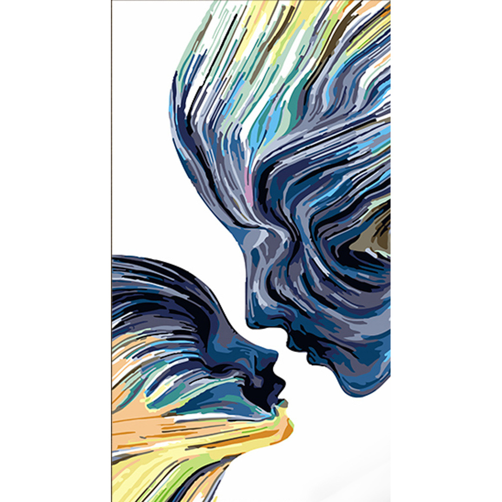Abstract faces 50x25 cm (WW217)