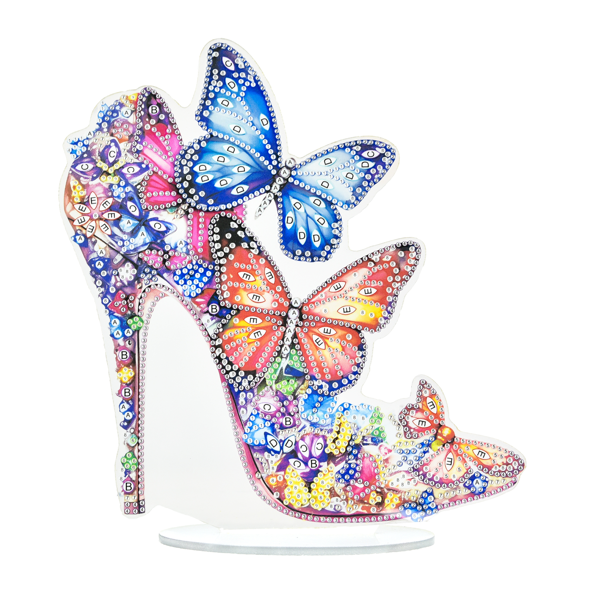 Crystal shoe on a stand size 25x25 cm (YKLZ15215)