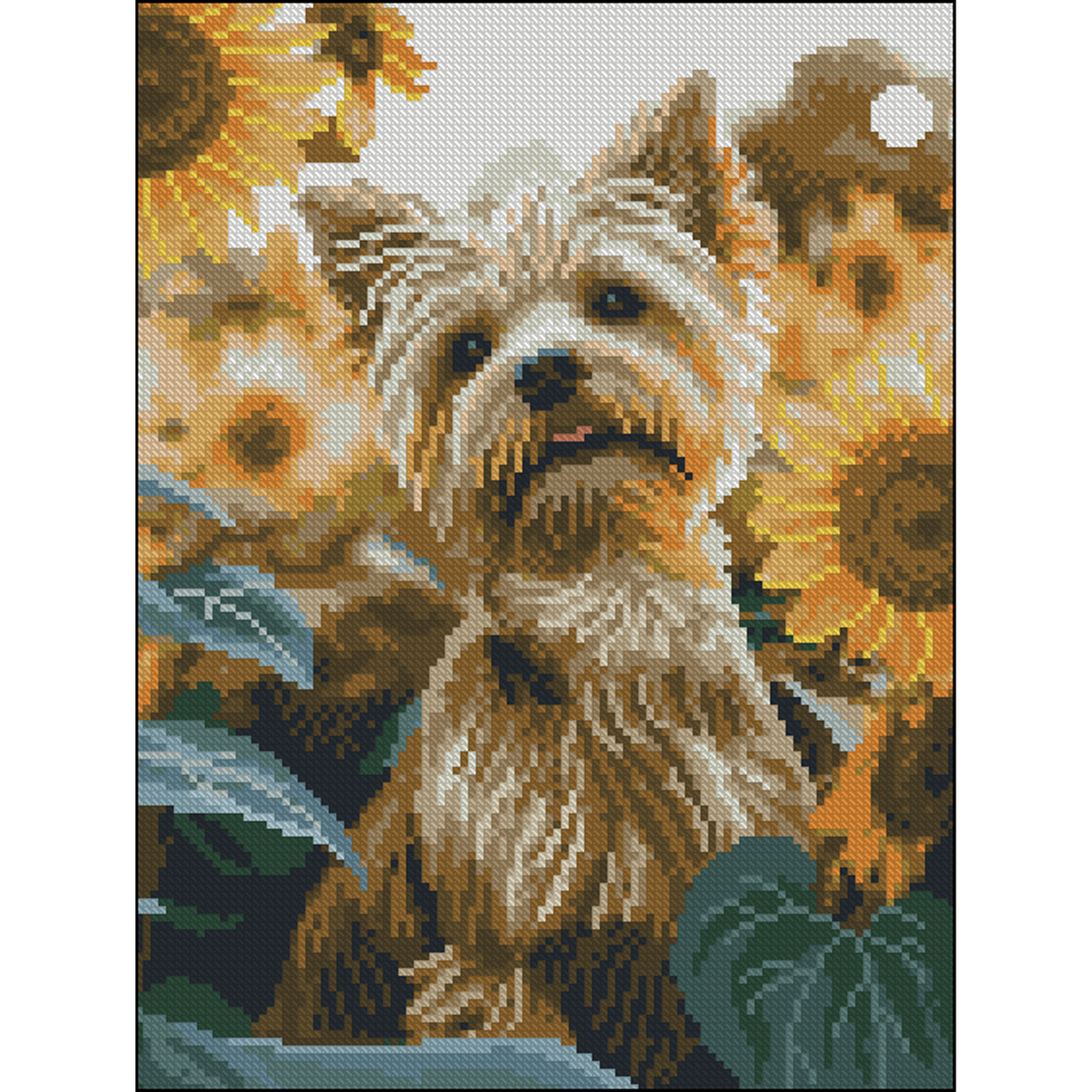 Puppy without a frame size 30x40 cm (ZAV3040-30)