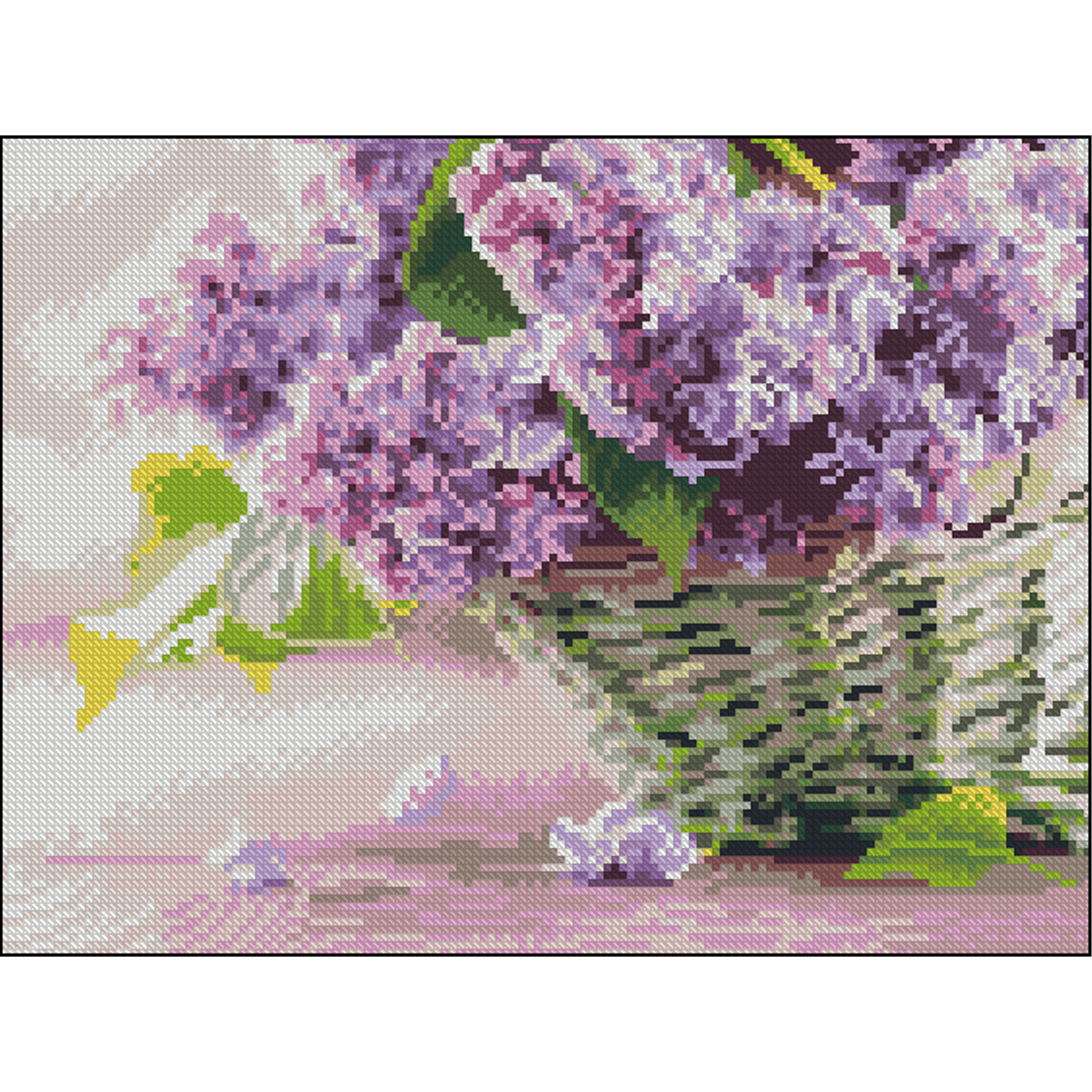 Lilac without a frame size 30x40 cm (ZAV3040-37)