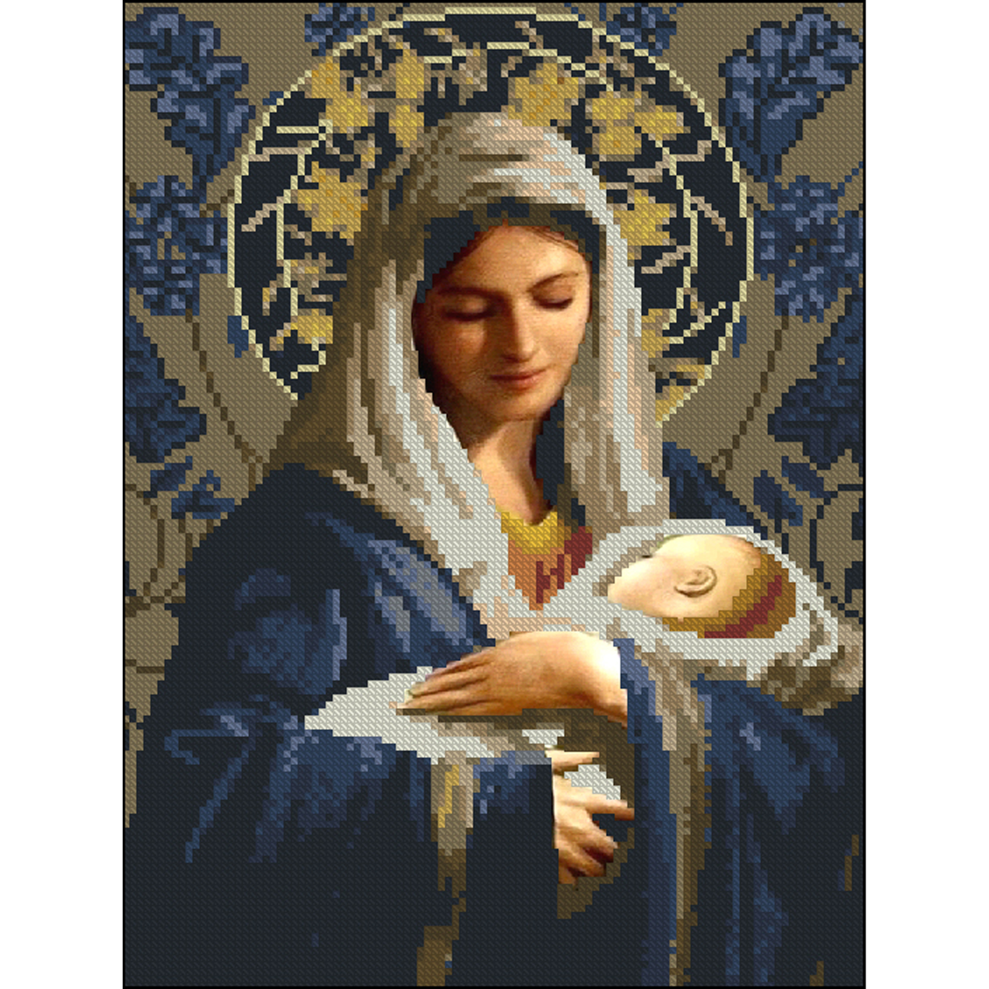 Nativity without a frame size 30x40 cm (ZAV3040-8)