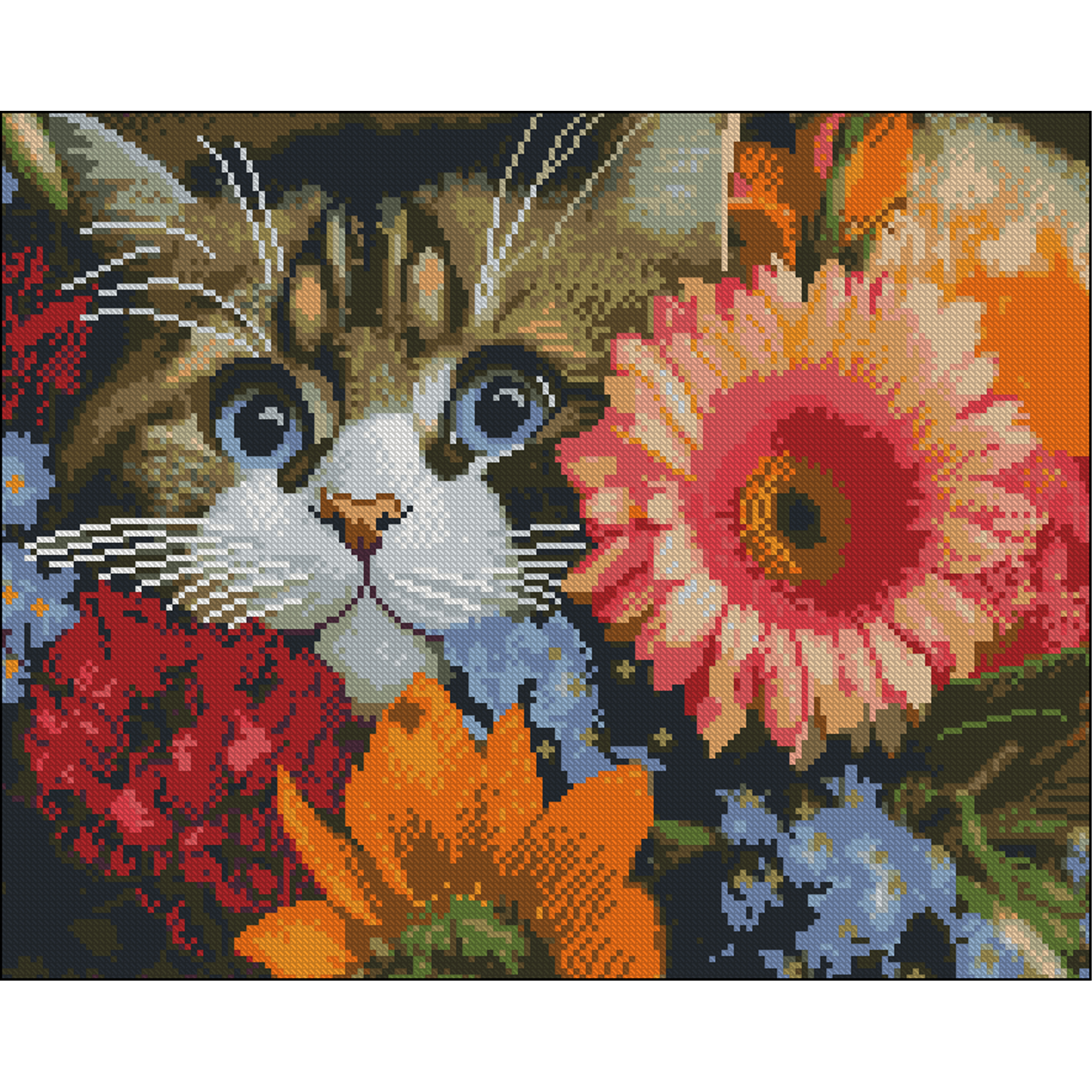 Blue-eyed without a frame size 40x50 cm (ZAV4050-11)