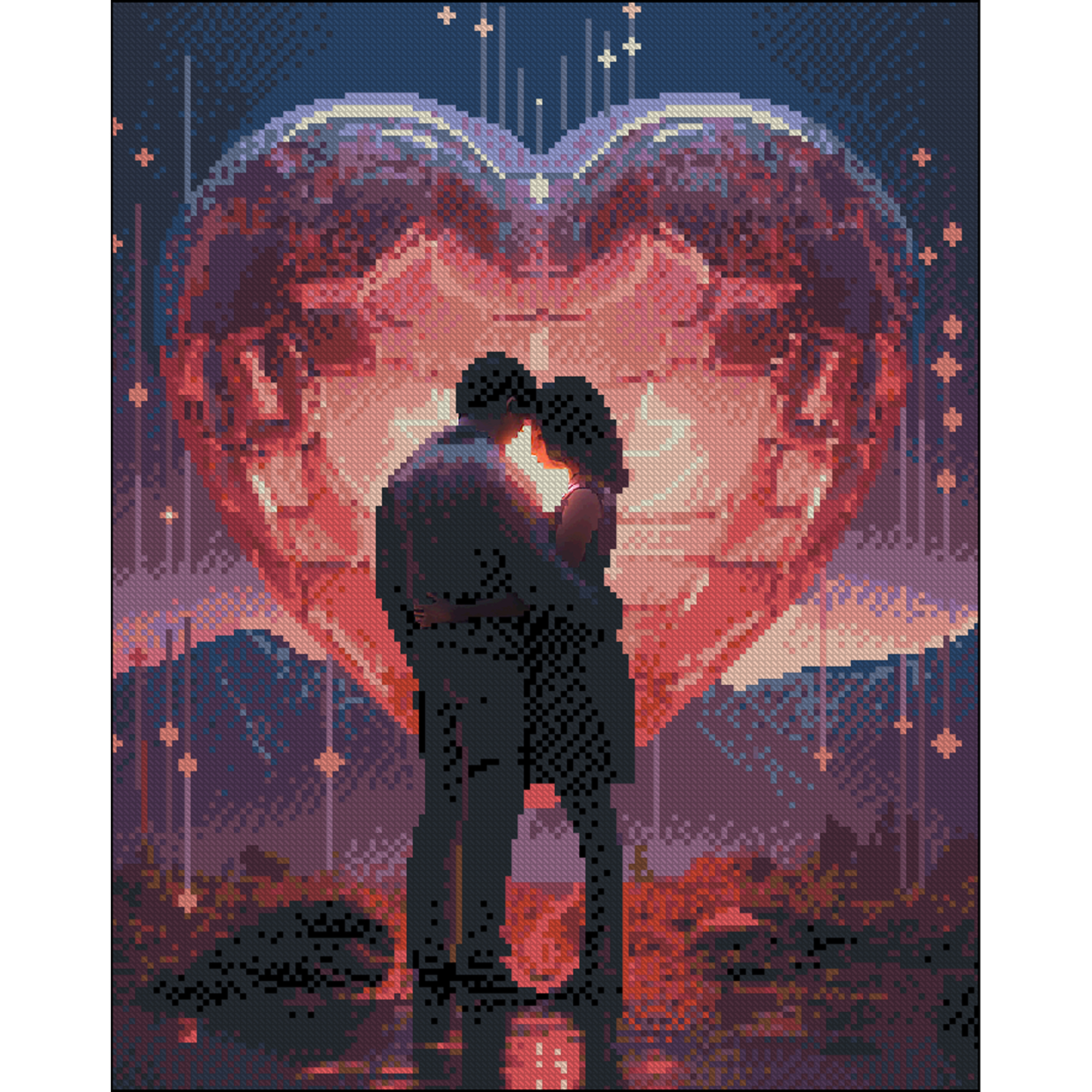 Lovers without a stretcher size 40x50 cm (ZAV4050-17)
