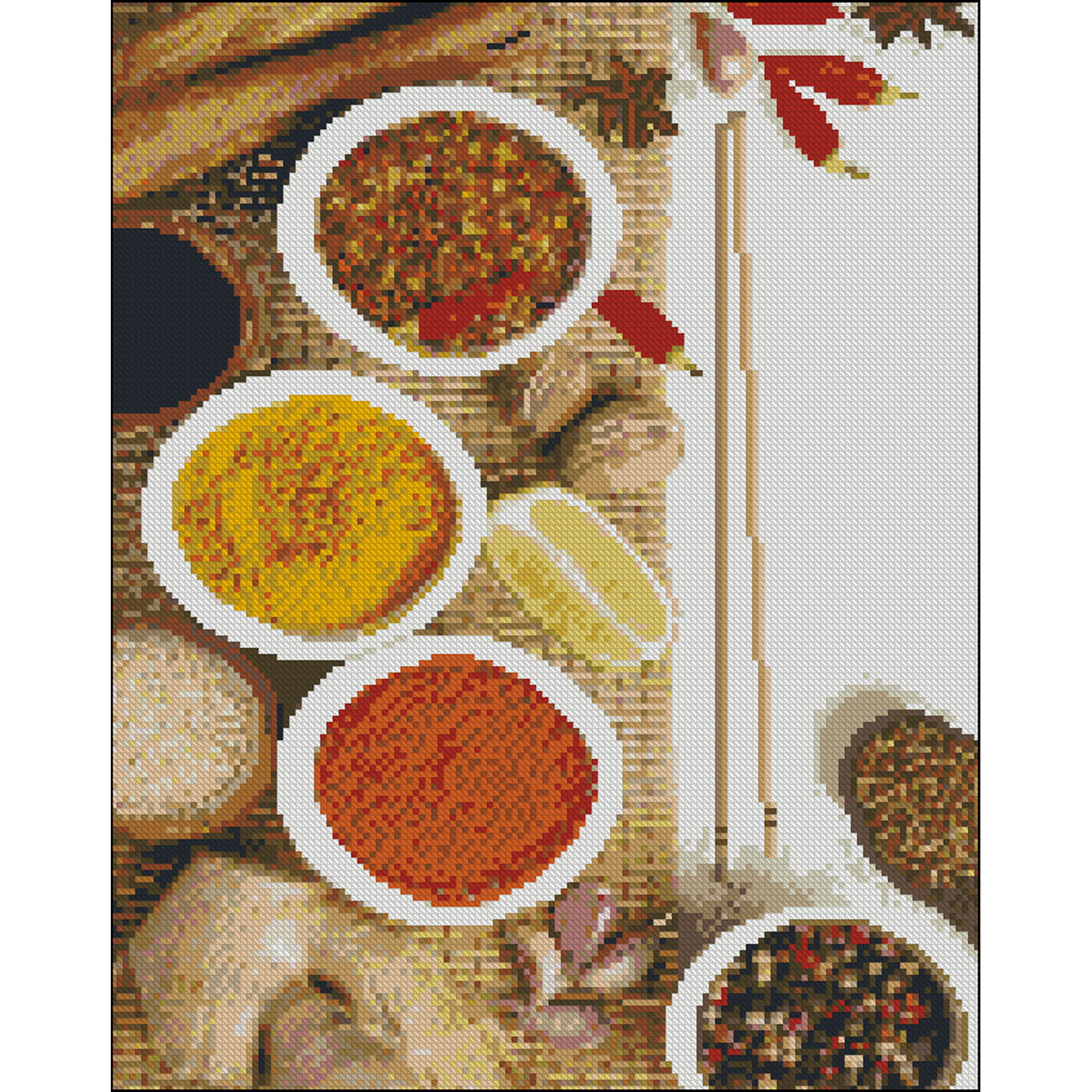 Oriental table without a stretcher size 40x50 cm (ZAV4050-19)