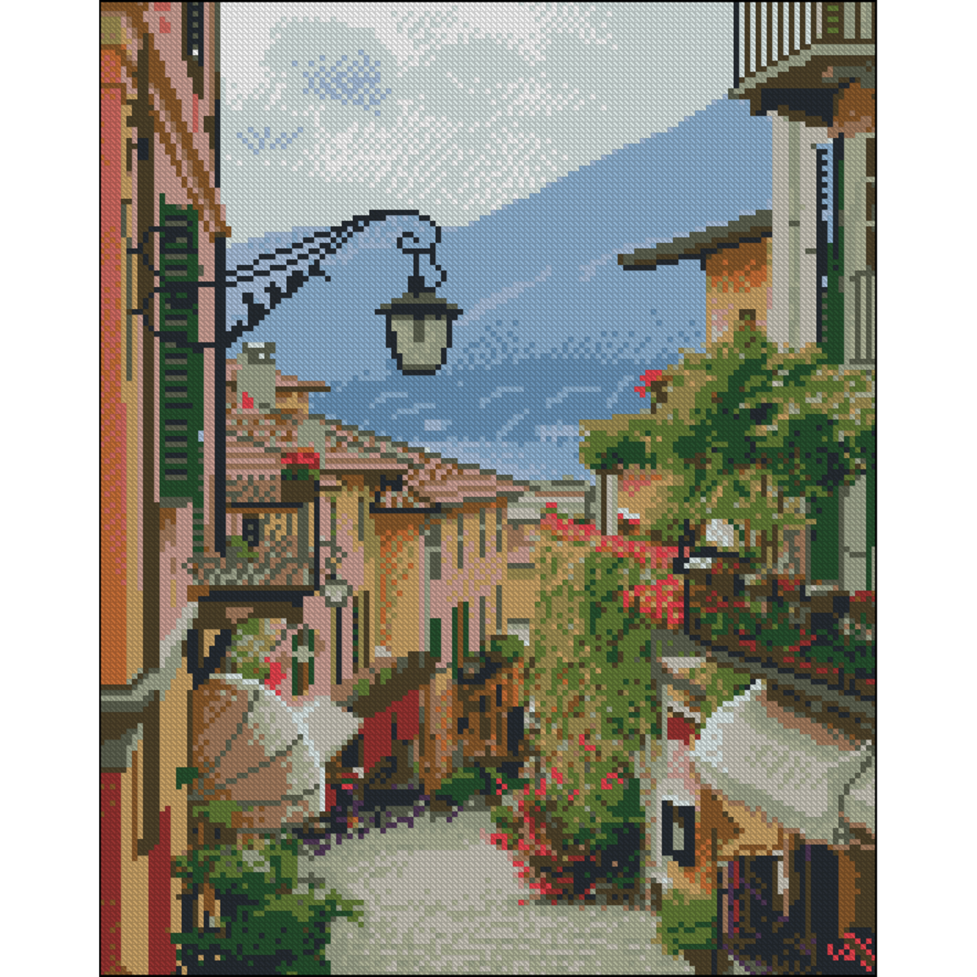 Landscape without stretcher size 40x50 cm (ZAV4050-31)