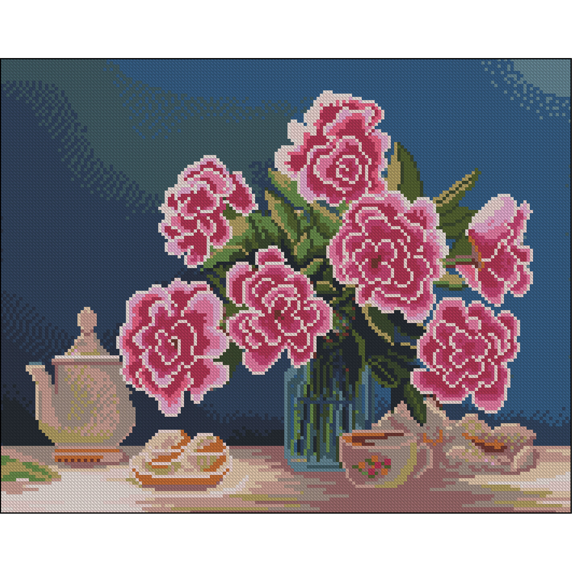 Tea party without a frame size 40x50 cm (ZAV4050-4)