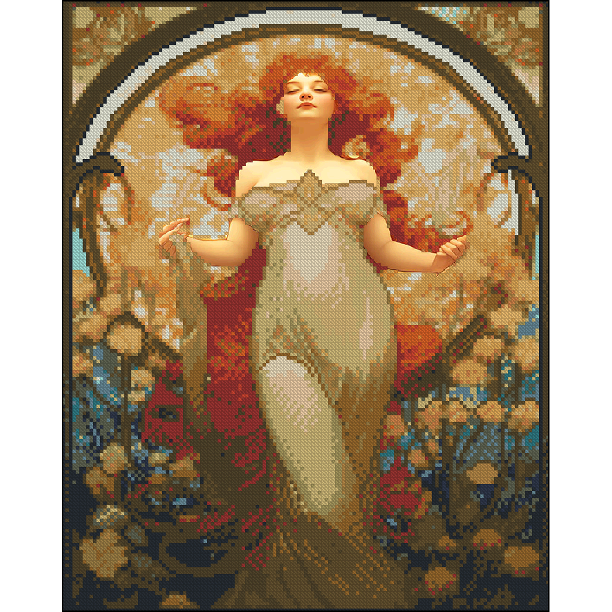 Female power without a frame size 40x50 cm (ZAV4050-42)