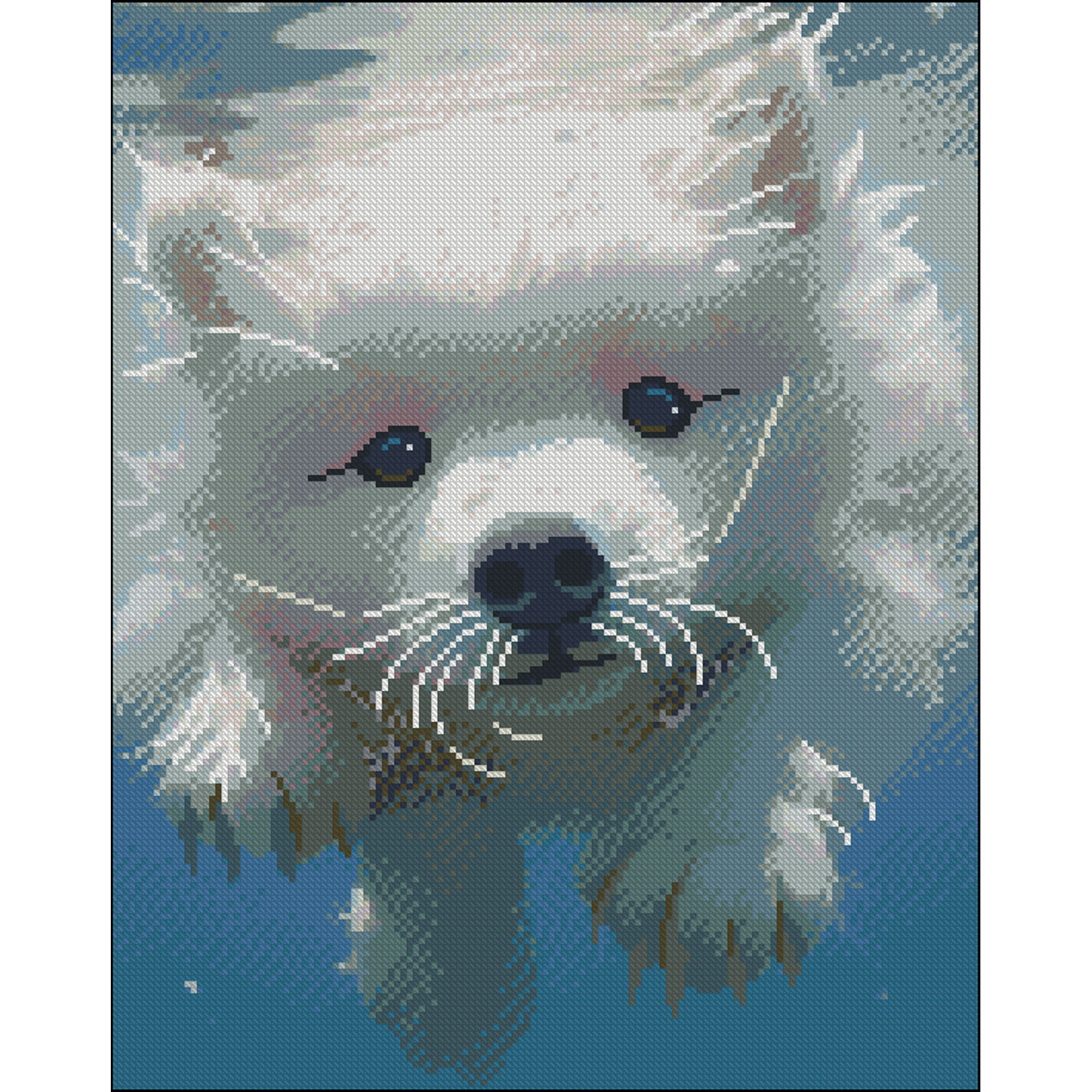 Fluffy swimmer without a frame size 40x50 cm (ZAV4050-9)